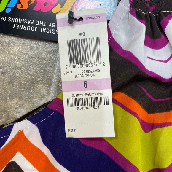 INC International Concepts Brasil Collection Zebra Arrow Dress - Picture 7 of 11